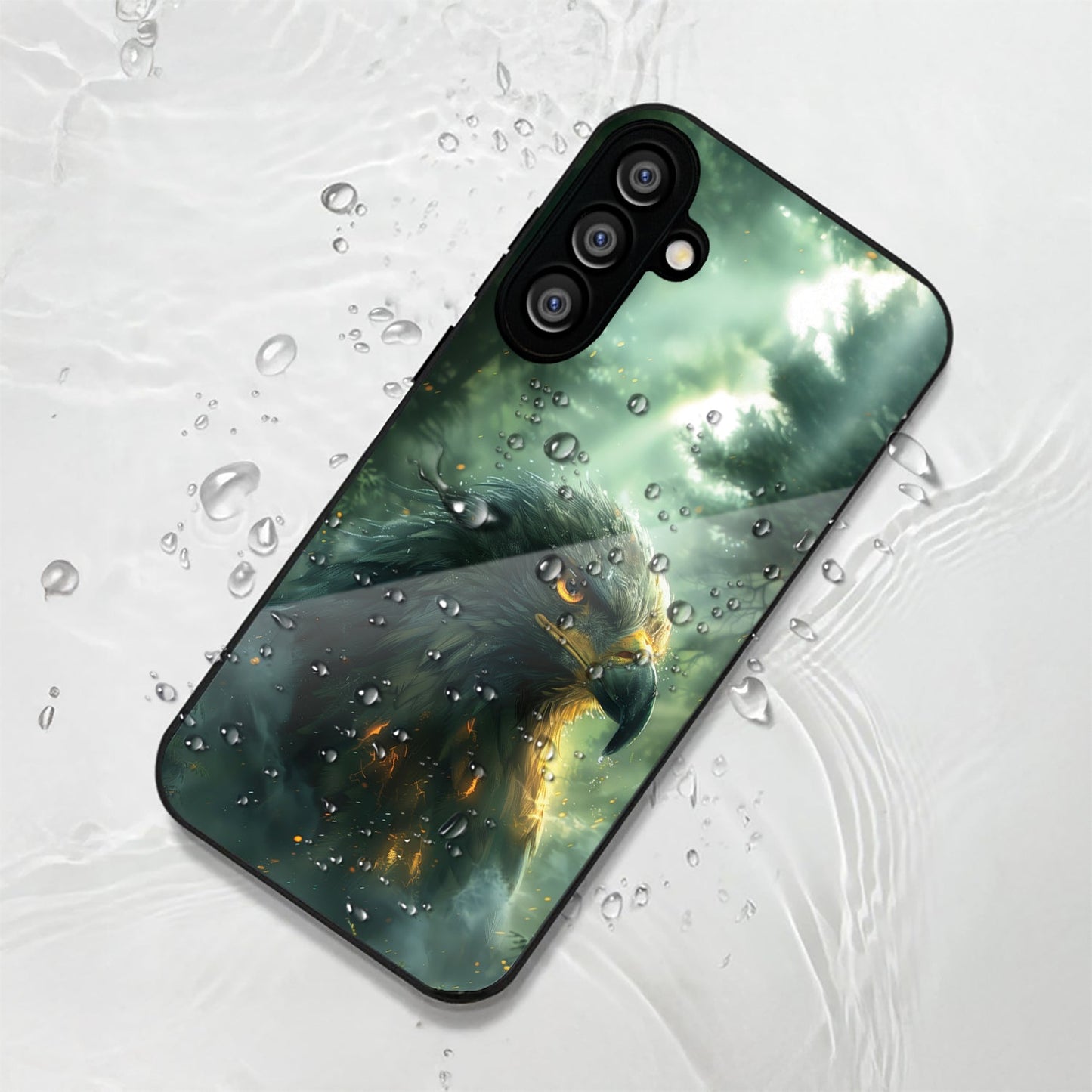 Samsung Galaxy A36 5G Premium Acrylic Shockproof Glass Back Case (Eagle Case)