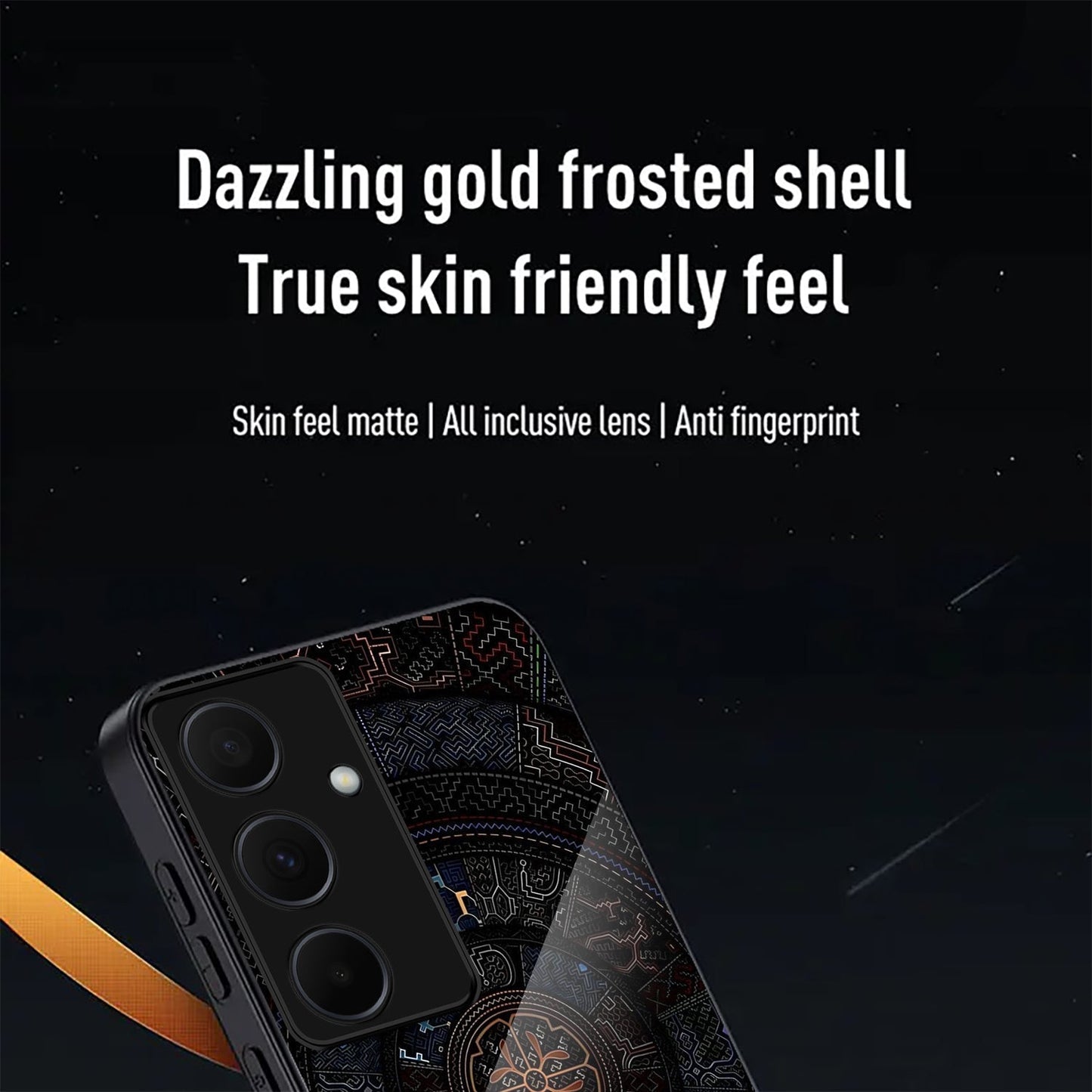 Samsung Galaxy A36 5G Premium Acrylic Shockproof Glass Back Case (Magic Circle)