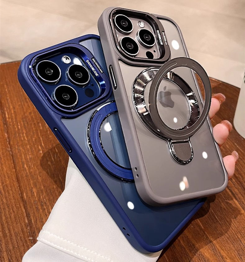 iPhone 15 Pro Invisible Lens Frame Bracket Transparent iPhone Case