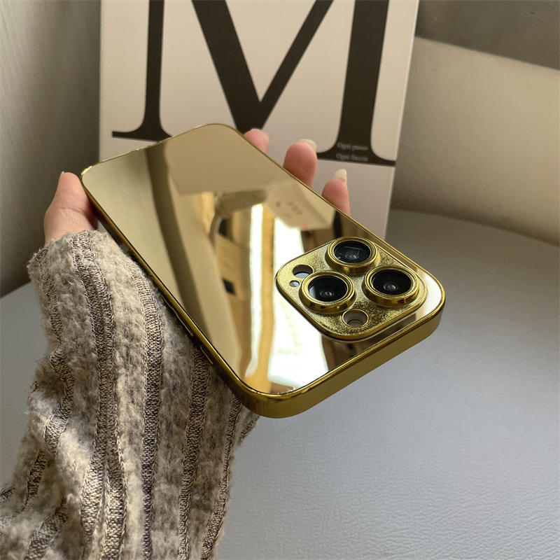 iPhone 15 Pro/16 Pro High Quality Gold Customizable iPhone Case