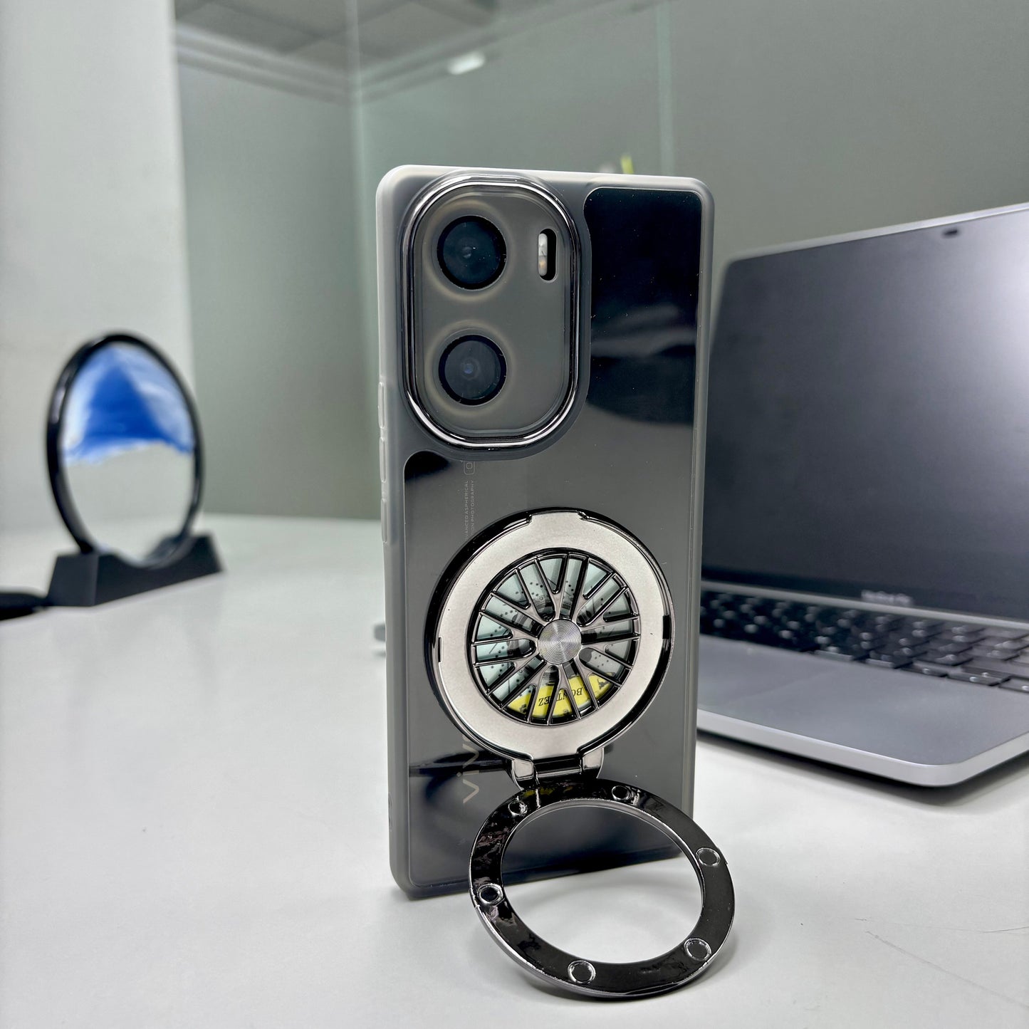 Vivo V29e 5G Luxury Metal Camera Ring Protective Stress Buster Wheel 2.0 Back Cover