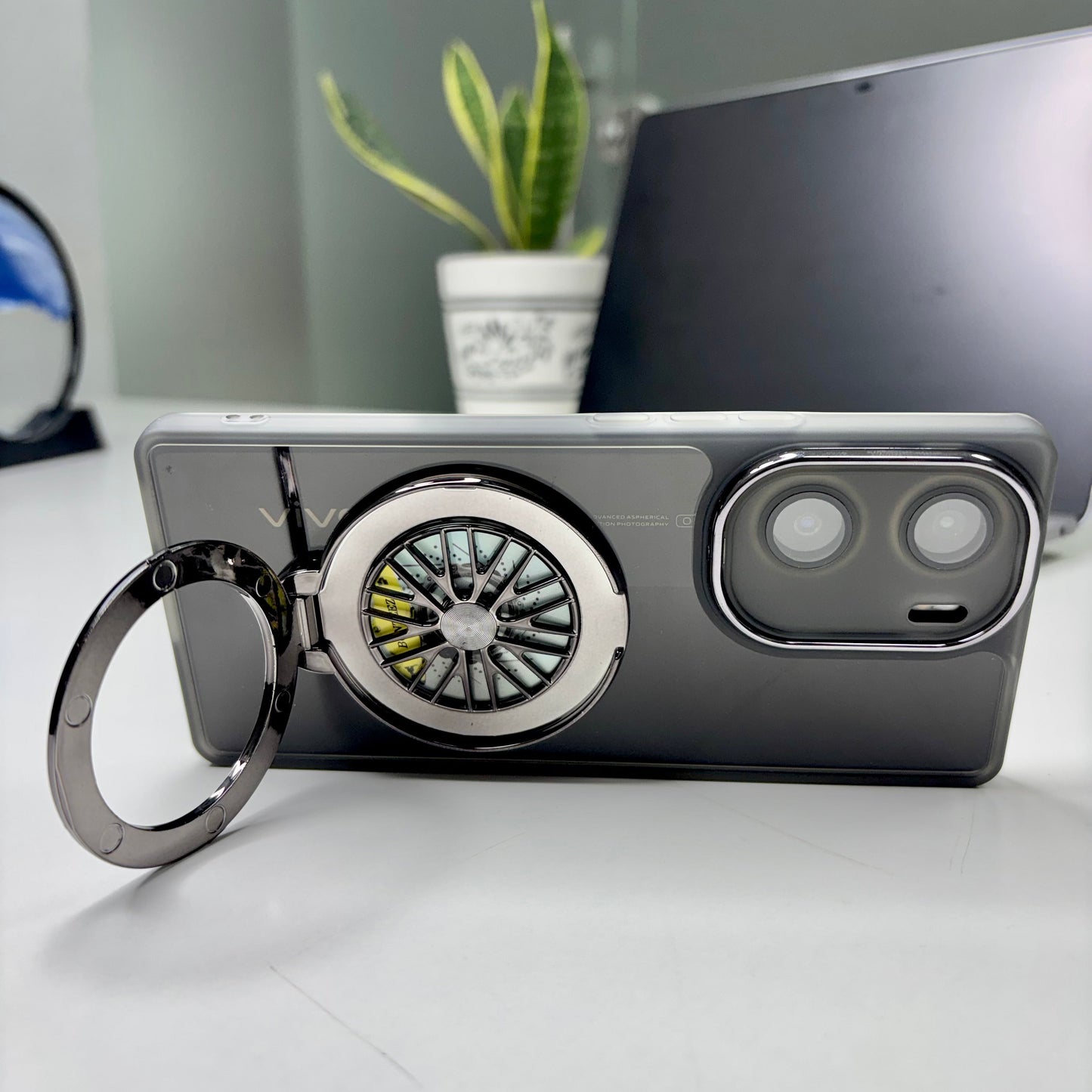 Vivo V29e 5G Luxury Metal Camera Ring Protective Stress Buster Wheel 2.0 Back Cover