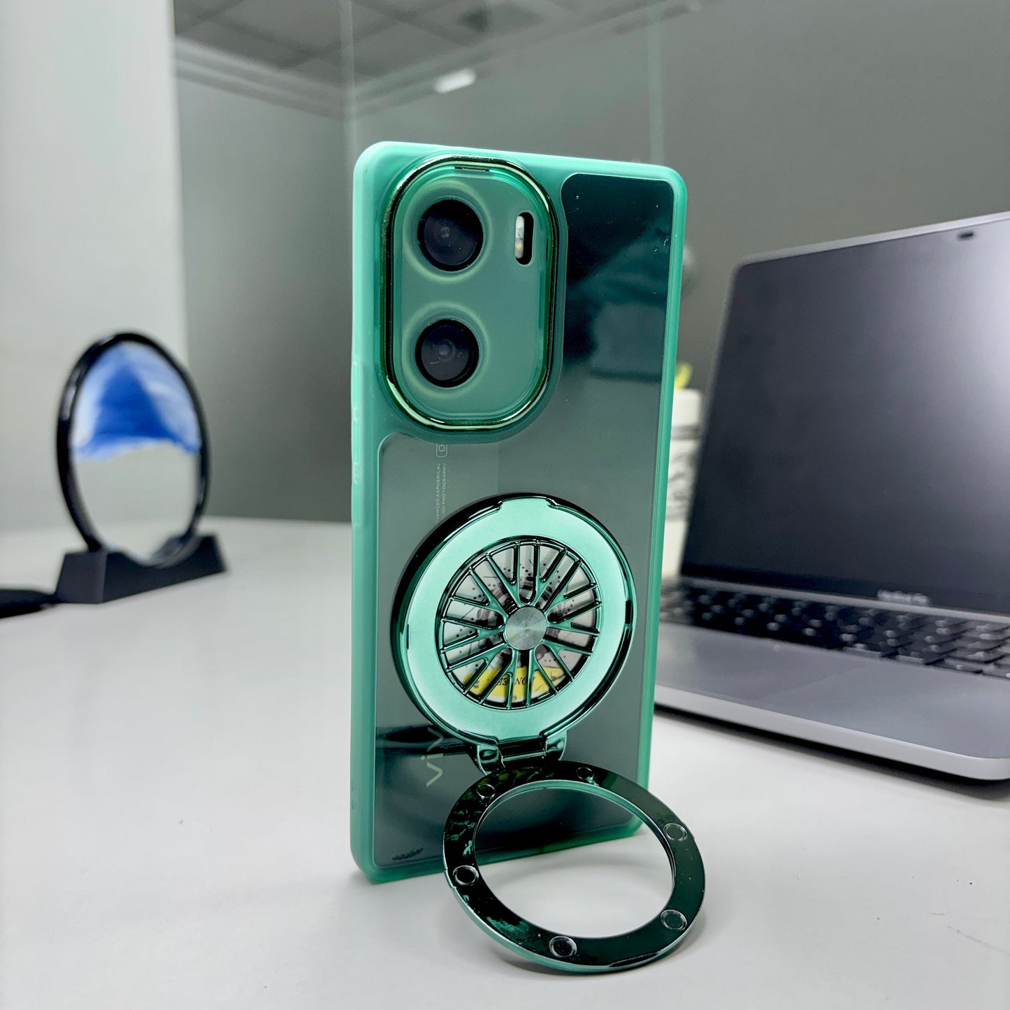 Vivo V29e 5G Luxury Metal Camera Ring Protective Stress Buster Wheel 2.0 Back Cover