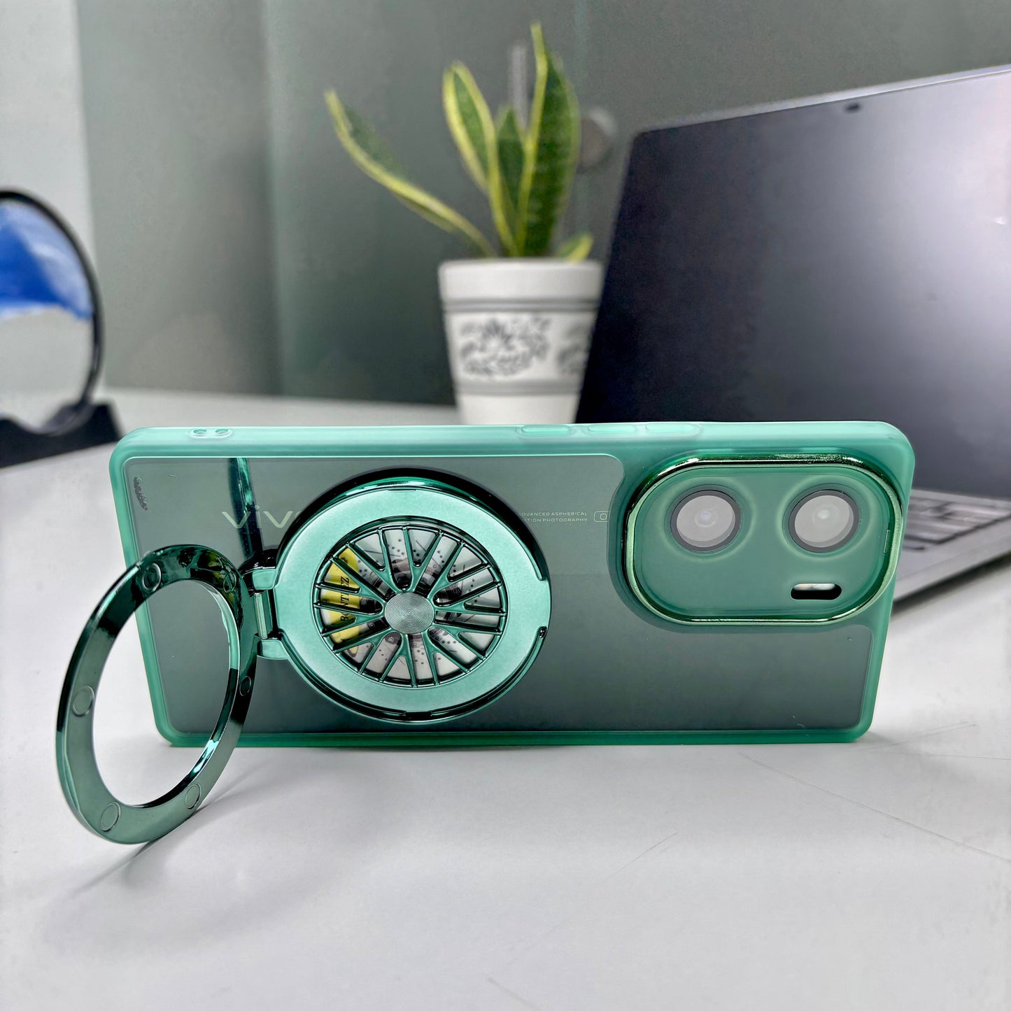 Vivo V29e 5G Luxury Metal Camera Ring Protective Stress Buster Wheel 2.0 Back Cover