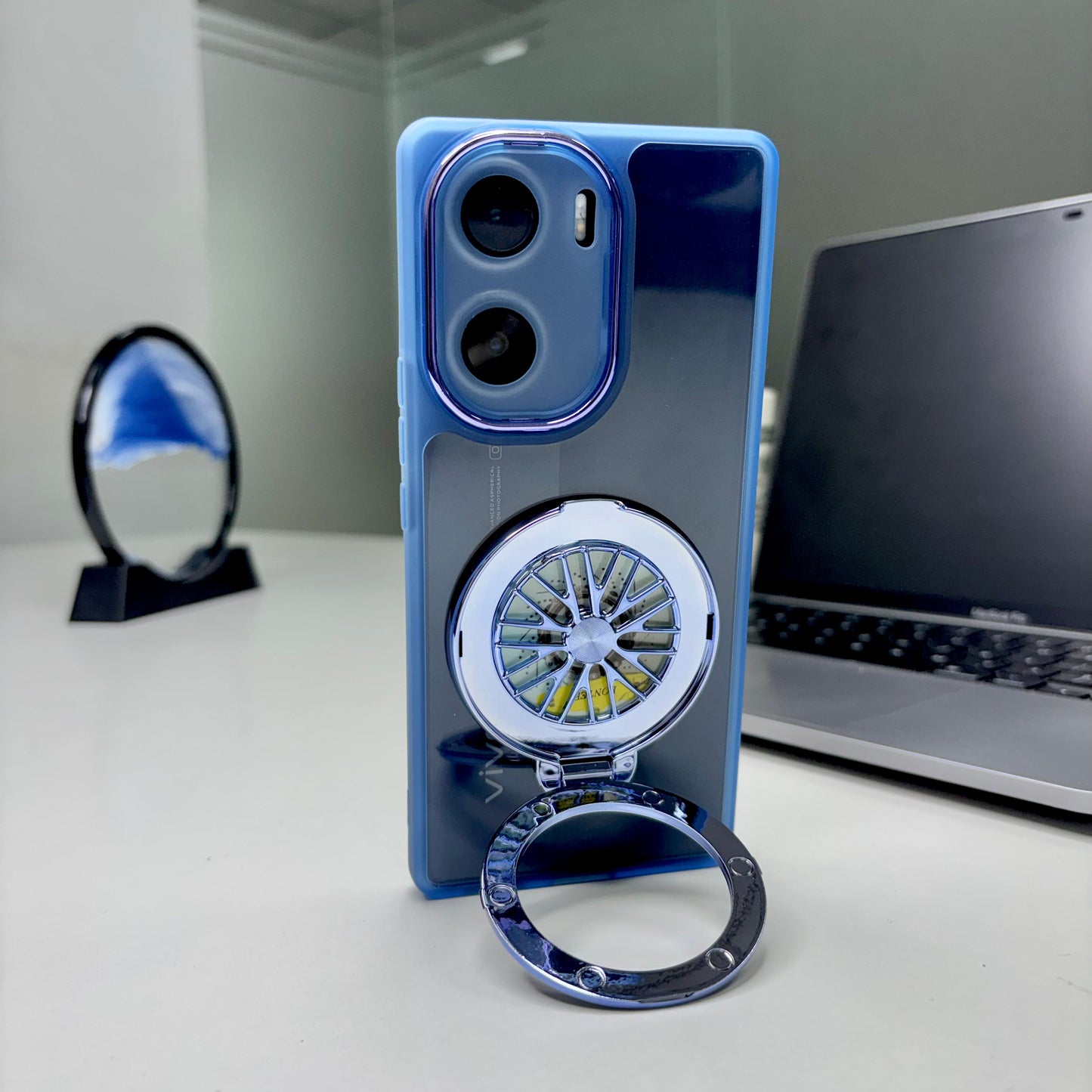 Vivo V29e 5G Luxury Metal Camera Ring Protective Stress Buster Wheel 2.0 Back Cover