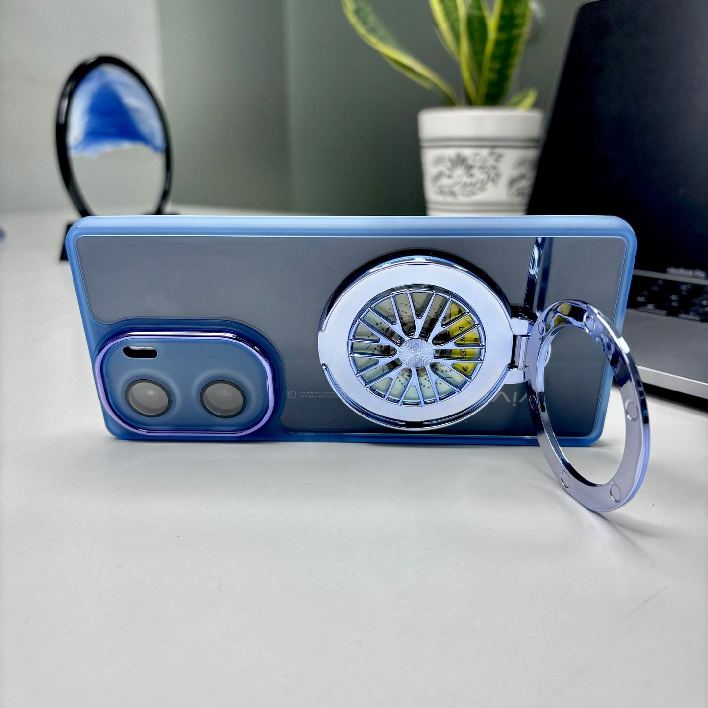 Vivo V29e 5G Luxury Metal Camera Ring Protective Stress Buster Wheel 2.0 Back Cover