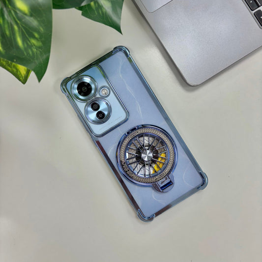 Oppo Reno11 F 5G Premium Stress Buster Wheel Rotating Shockproof Airbags Case