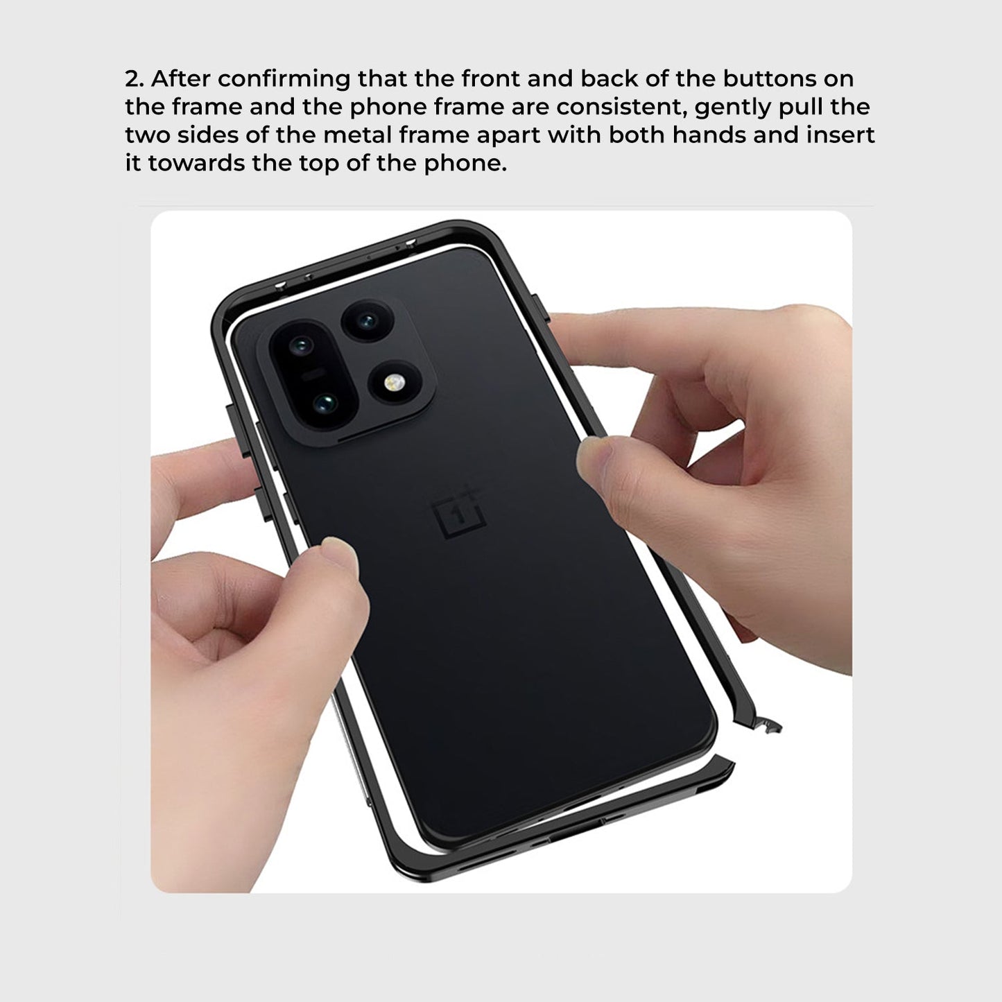 OnePlus 15 5G Aluminium Metal Frame Case With Metal Camera Lens Protection