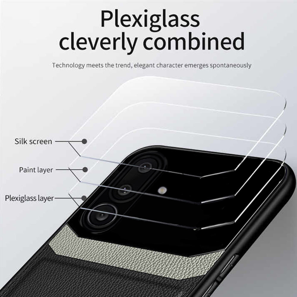 Galaxy M56 5G Premium Leather Lens Protective Case