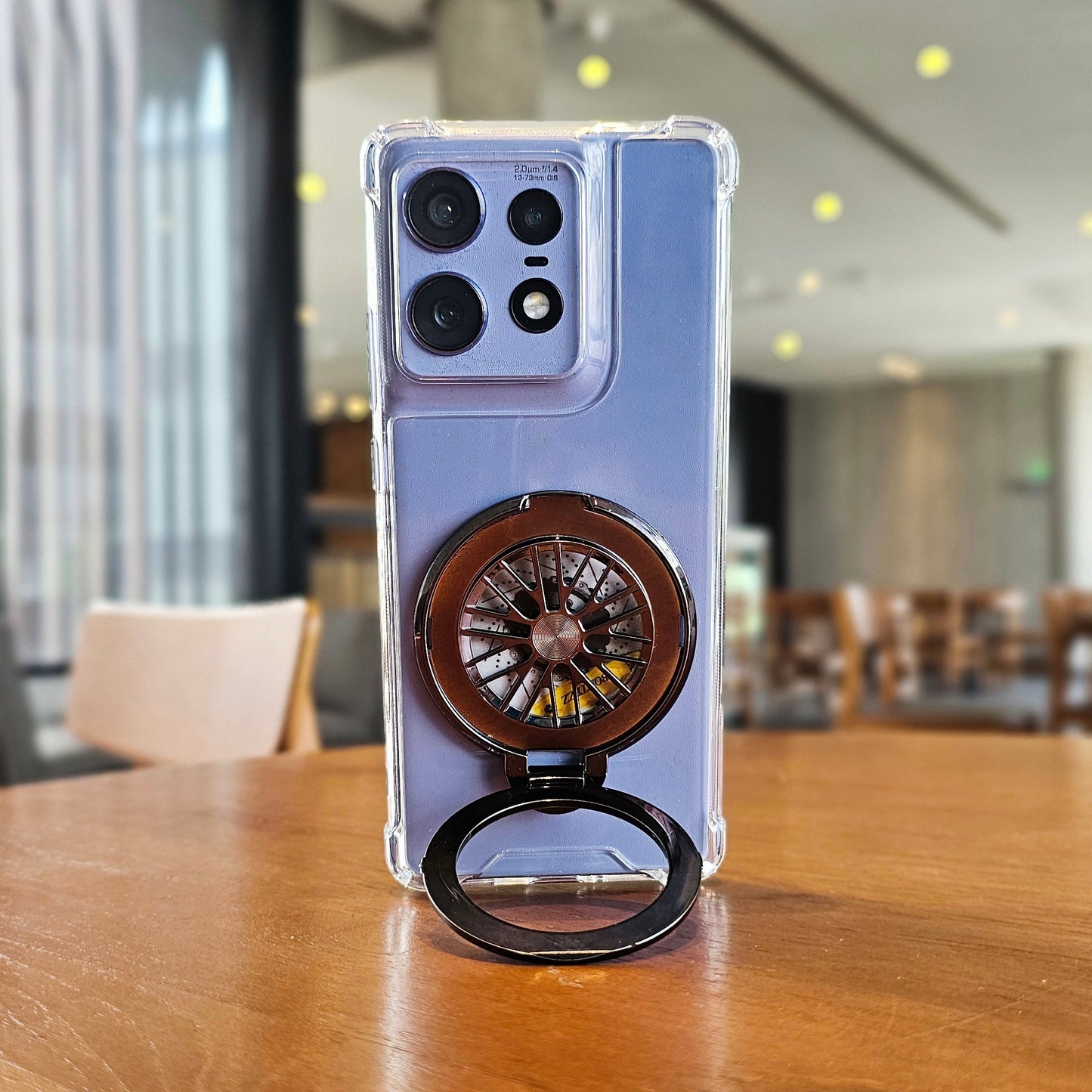 Motorola Edge 50 Pro 5G 100% Original Transparent Four Corner Stress Buster Wheel Case