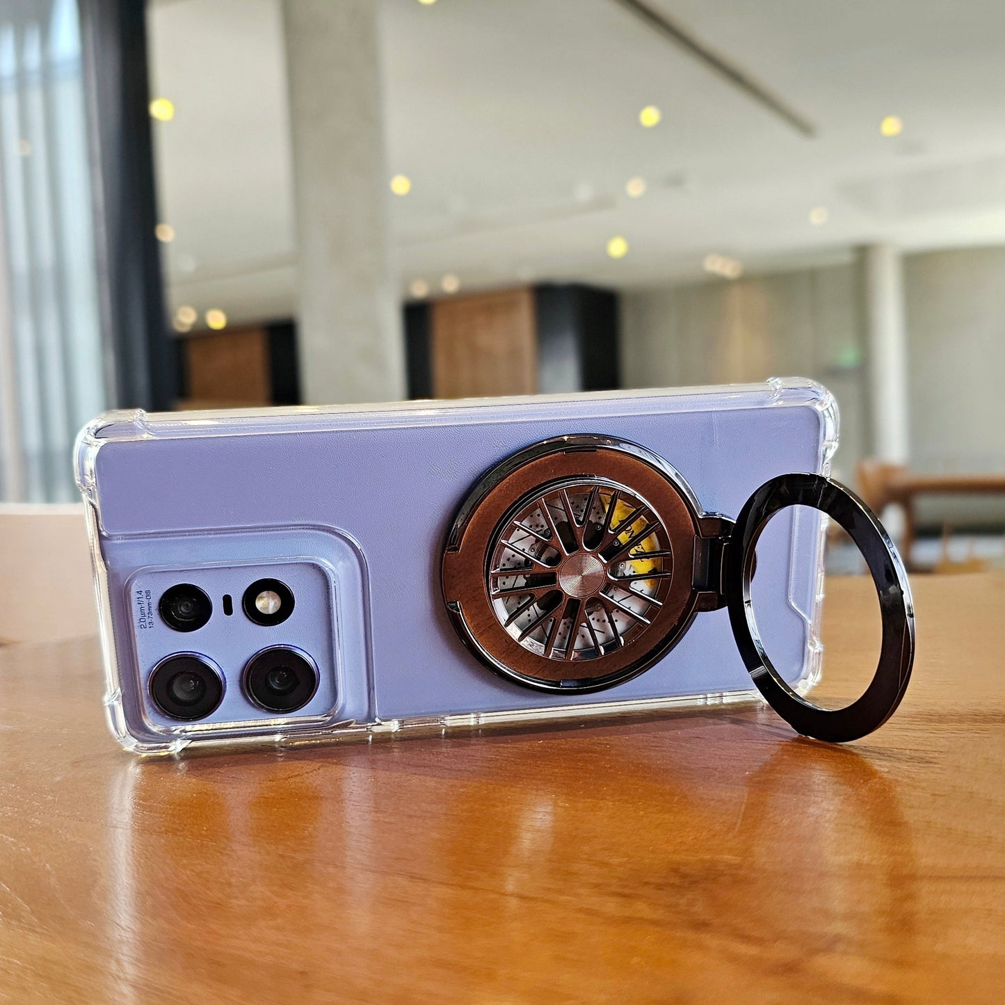 Motorola Edge 50 Pro 5G 100% Original Transparent Four Corner Stress Buster Wheel Case