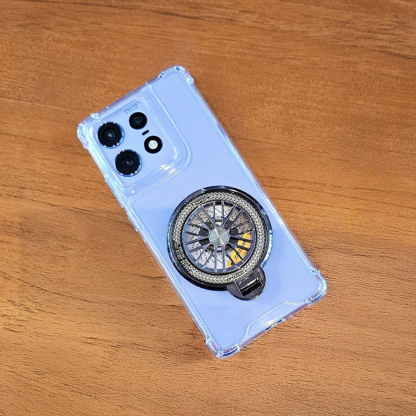 Motorola Edge 50 Pro 5G 100% Original Transparent Four Corner Stress Buster Wheel Case