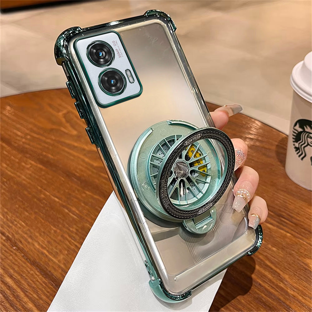 Motorola Edge 50 Fusion 5G Premium Stress Buster Wheel Rotating Shockproof Airbags Case