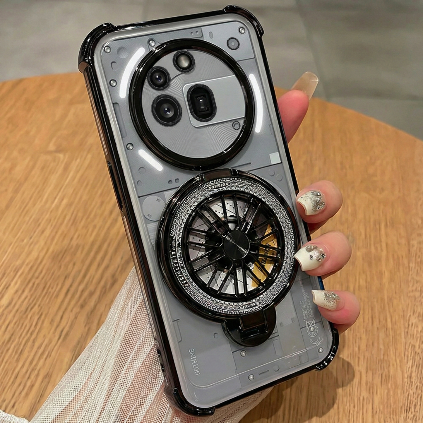 Nothing Phone 3a Pro 5G Premium Stress Buster Wheel Rotating Shockproof Airbags Case