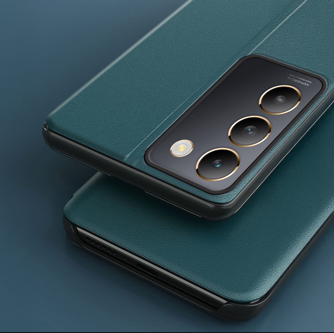 Vivo T3 5G Luxury Half Window Leather Flip Case