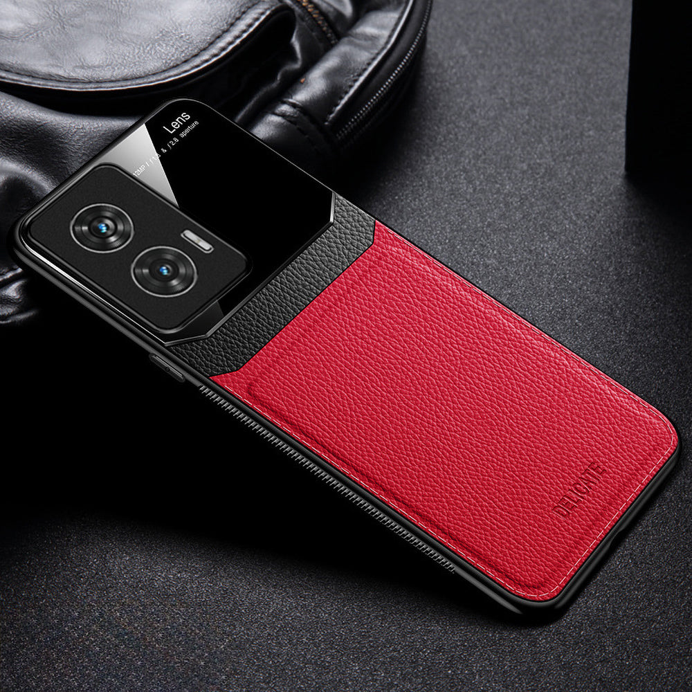 Motorola Edge 50 Fusion 5G Premium Leather Lens Protective Case