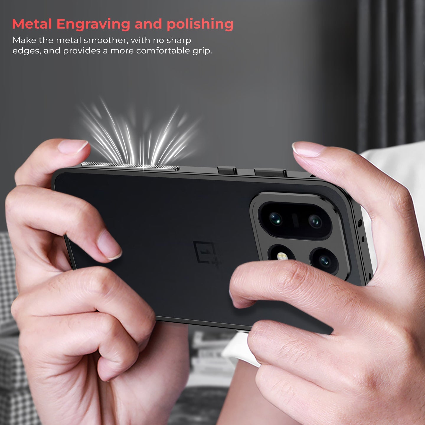 OnePlus 15 5G Aluminium Metal Frame Case With Metal Camera Lens Protection