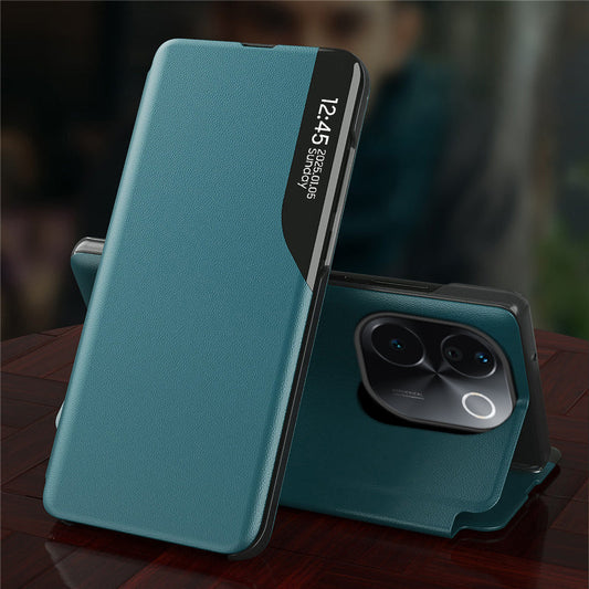 Vivo T3 Pro 5G Luxury Half Window Leather Flip Case