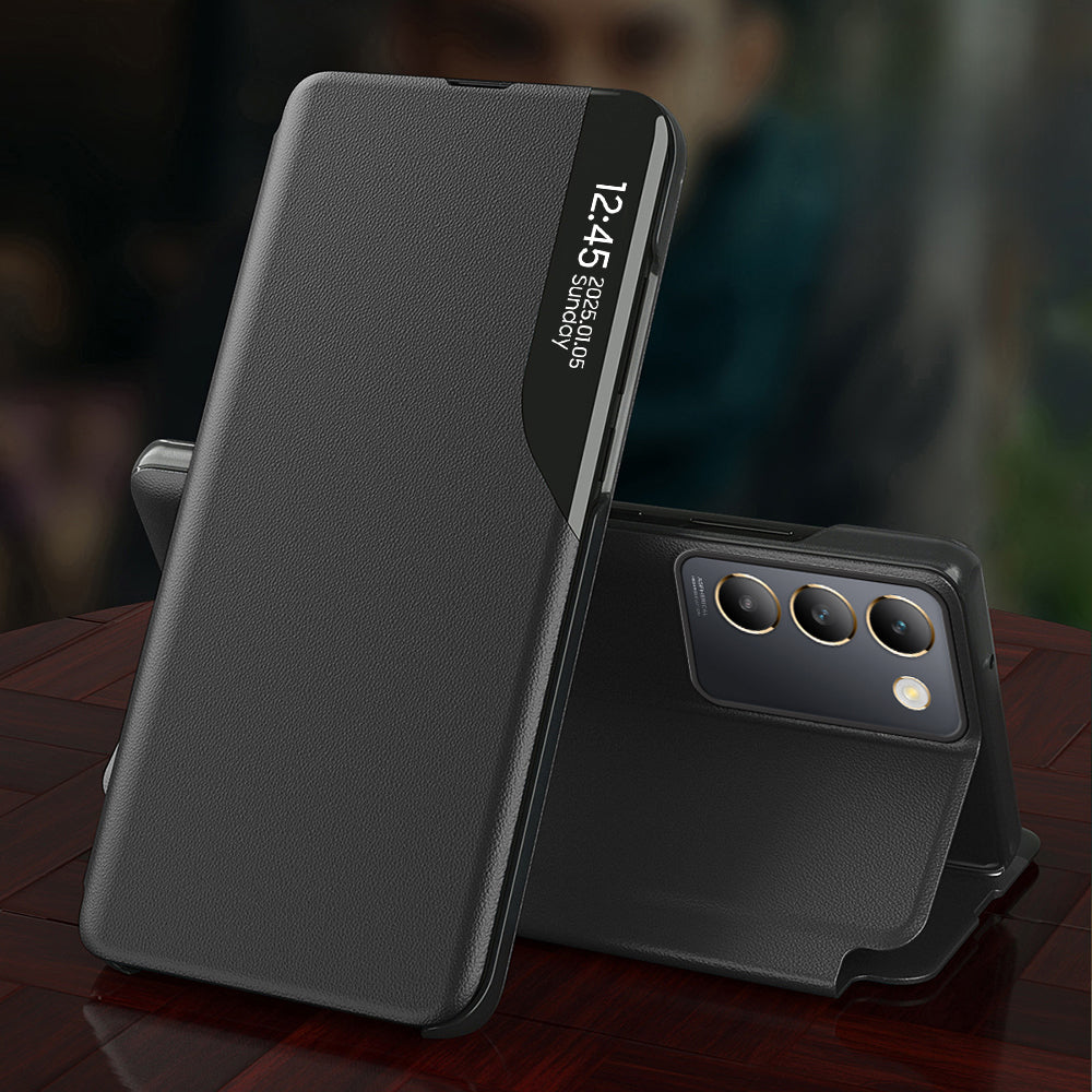 Vivo T3 5G Luxury Half Window Leather Flip Case