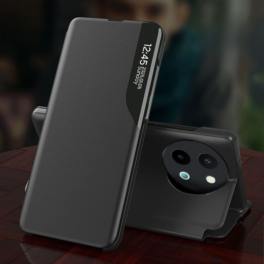 Vivo Y58 5G Luxury Half Window Leather Flip Case