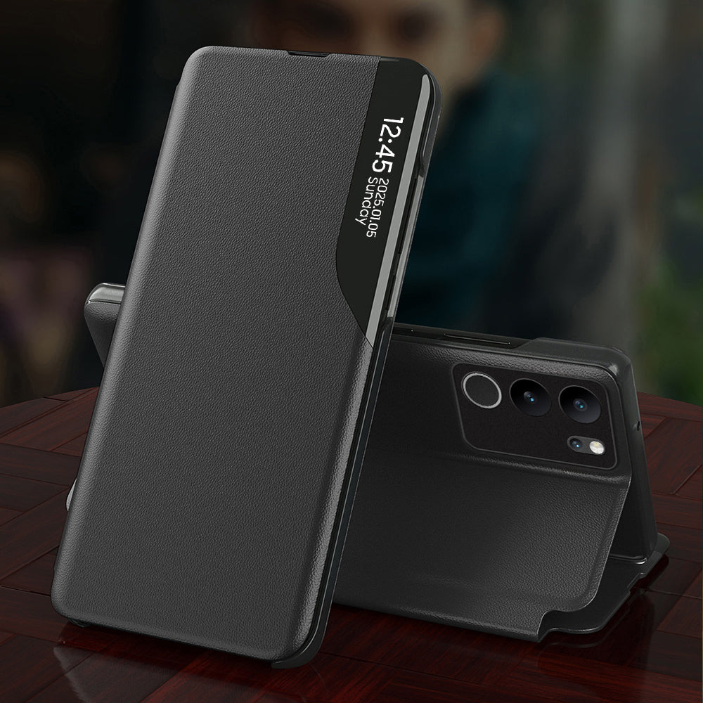 Vivo V29 5G Luxury Half Window Leather Flip Case