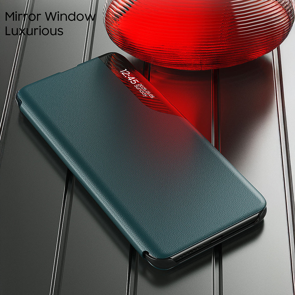 Motorola Moto G85 5G Luxury Half Window Leather Flip Case