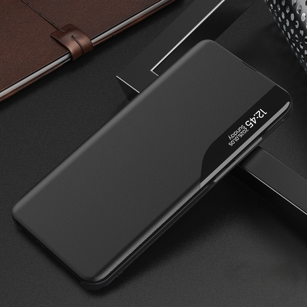 Vivo Y28 5G Luxury Half Window Leather Flip Case