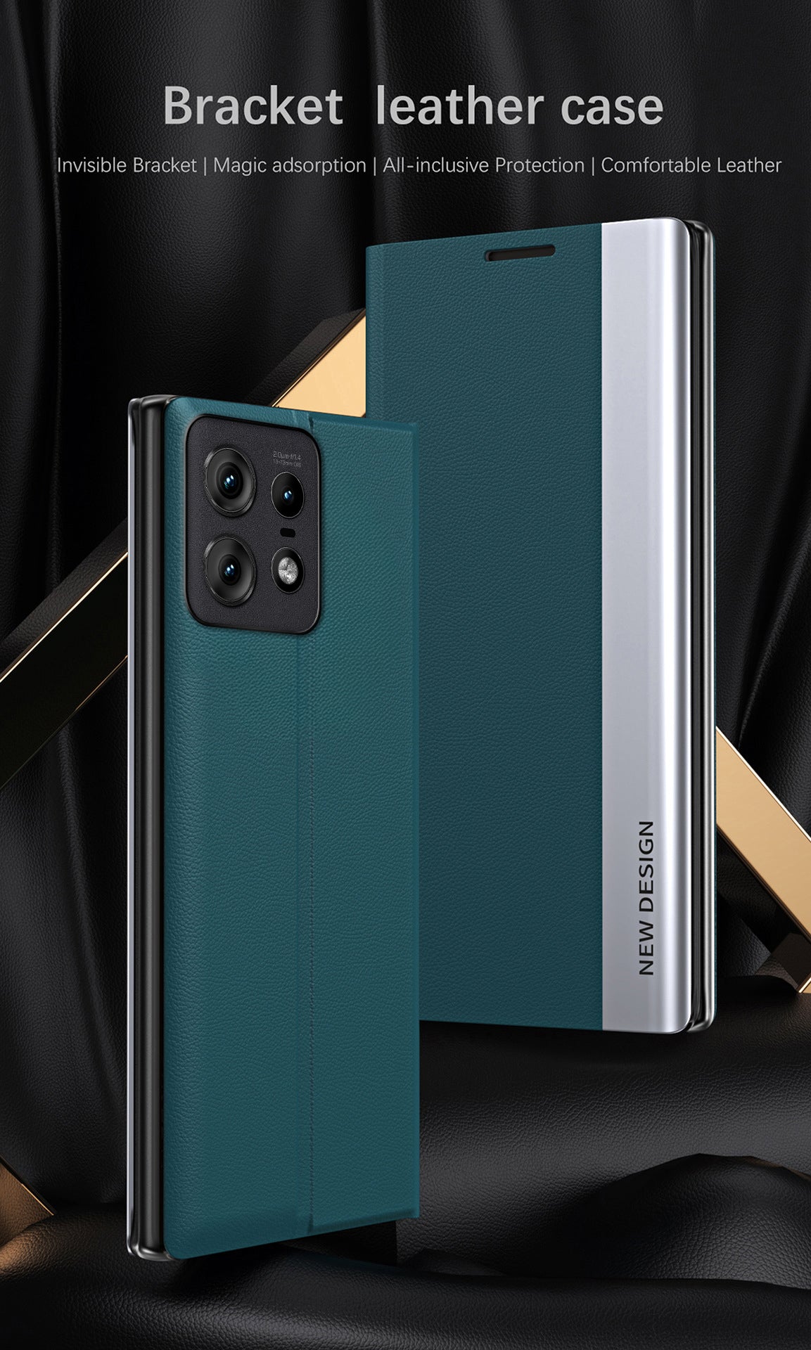 Motorola Edge 50 Pro 5G Magnetic Flip Leather Case
