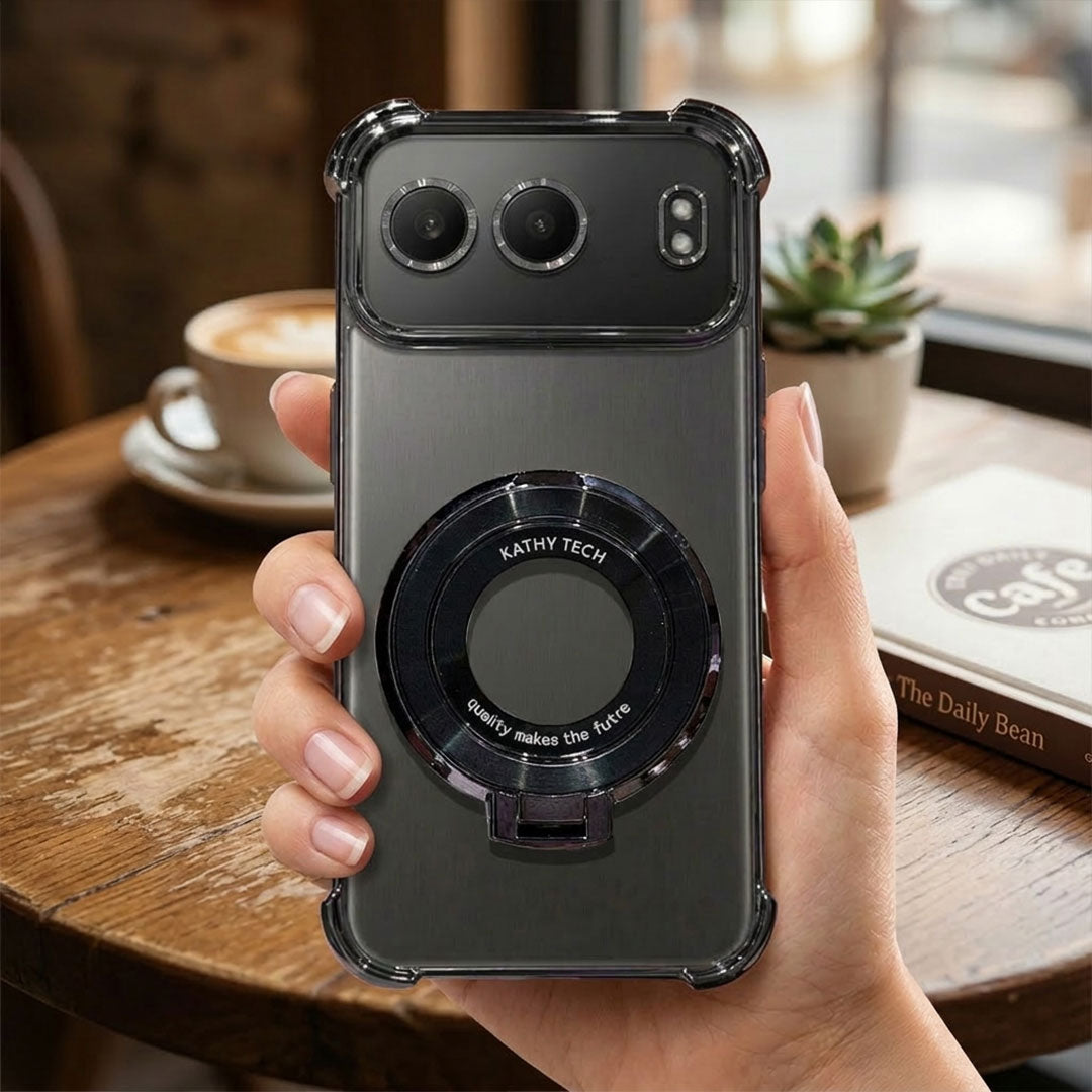 OnePlus Nord 4 5G Original Luxury Magnifier Ring Stand Shockproof Airbags Corner Case