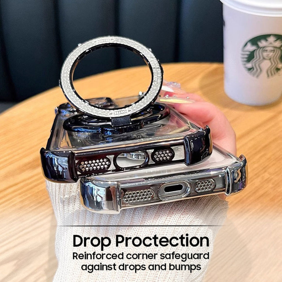 OnePlus Nord 4 5G Original Luxury Magnifier Ring Stand Shockproof Airbags Corner Case