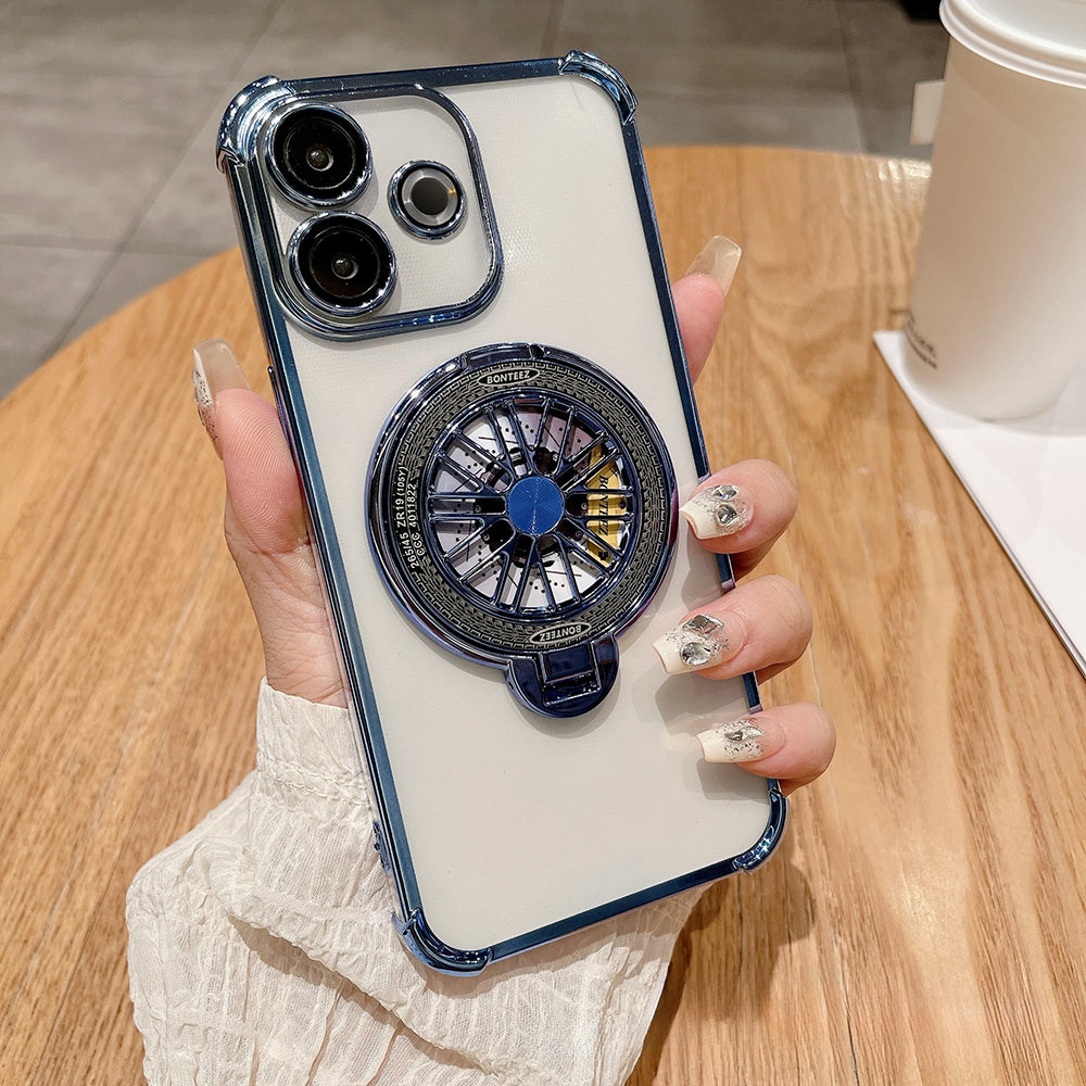 Oppo A5 Pro 5G Premium Stress Buster Wheel Rotating Shockproof Airbags Case
