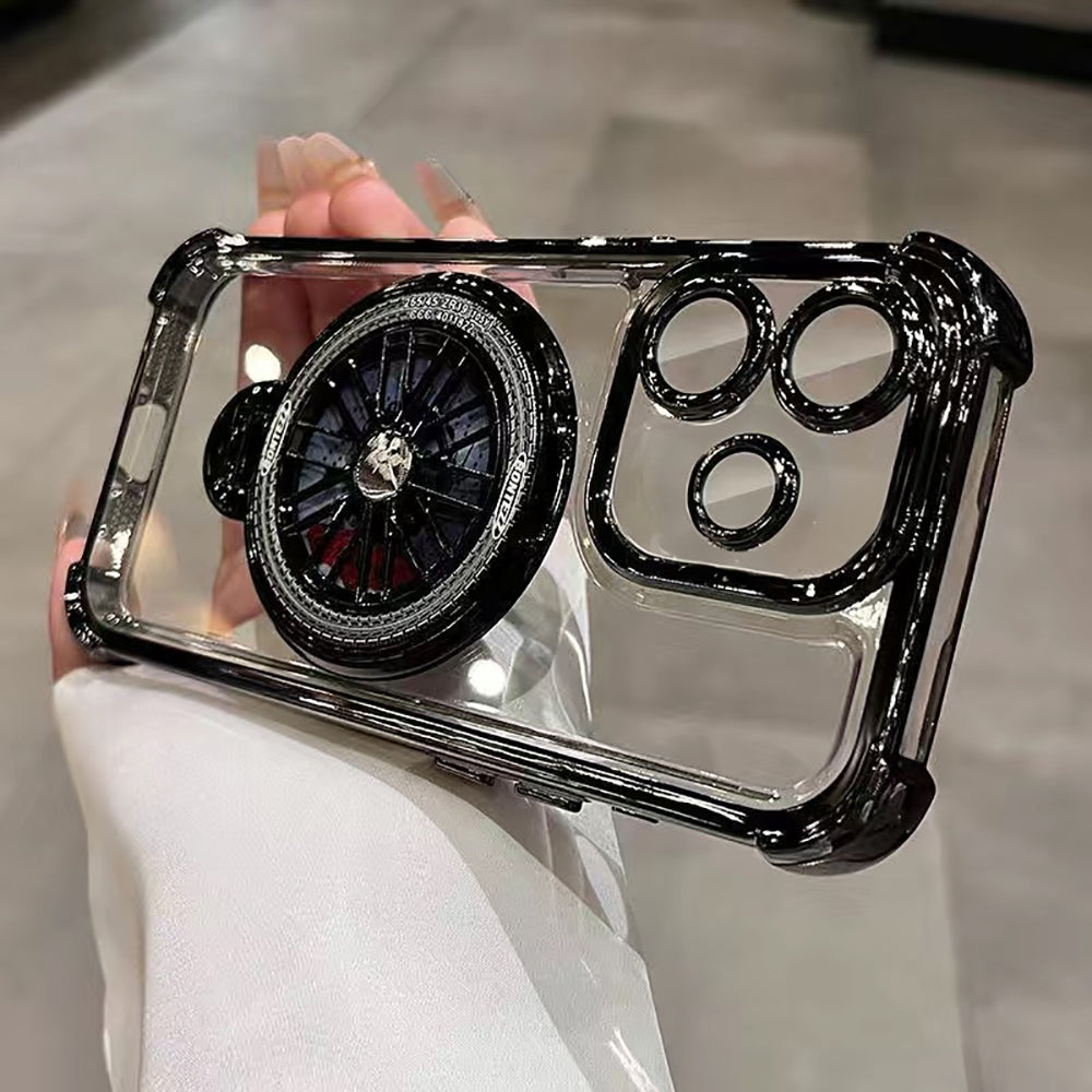 Oppo A5 Pro 5G Premium Stress Buster Wheel Rotating Shockproof Airbags Case