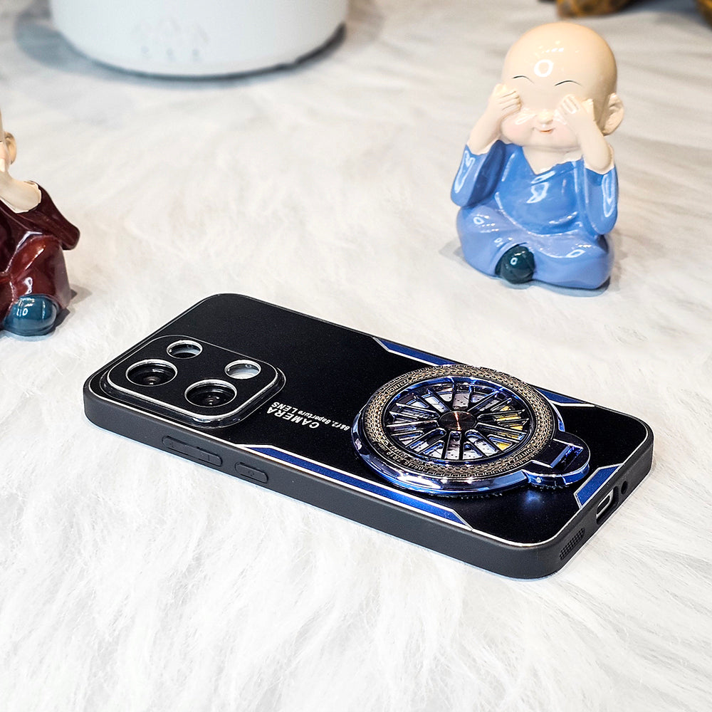 Oppo Reno 13 5G Best Selling Stress Buster Wheel Aluminium Metal Scratch Resistant Back Case