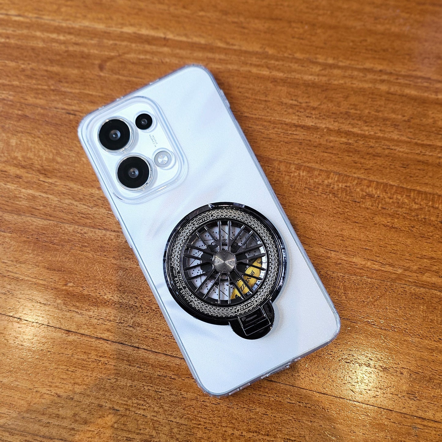 Oppo Reno13 5G 100% Original Transparent Stress Buster Wheel Case