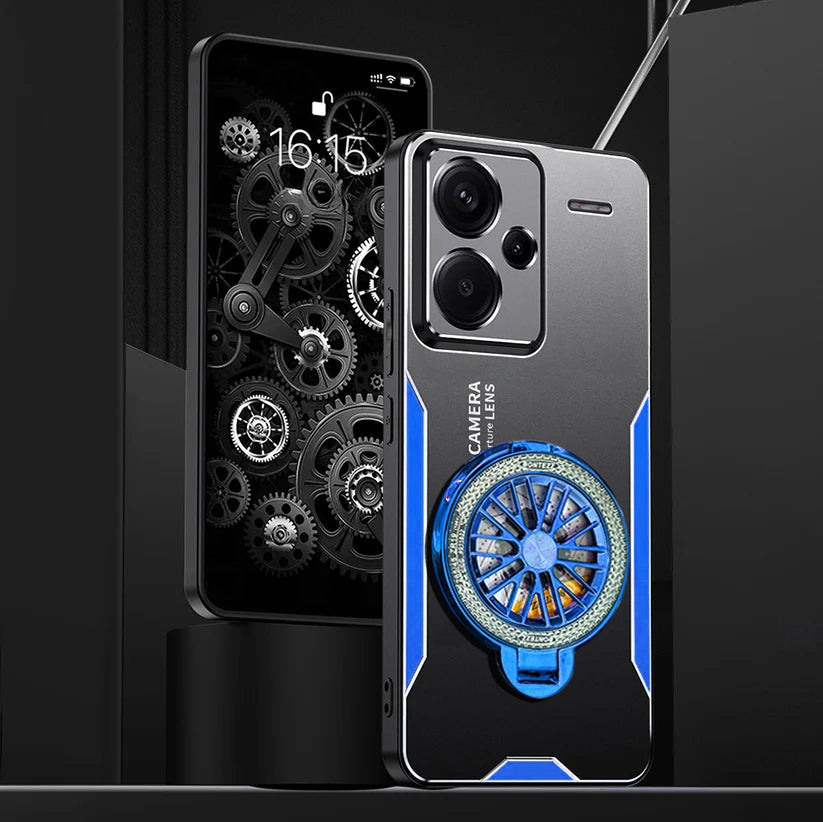 Redmi Note 13 Pro+ Blue Metal Frame Cover