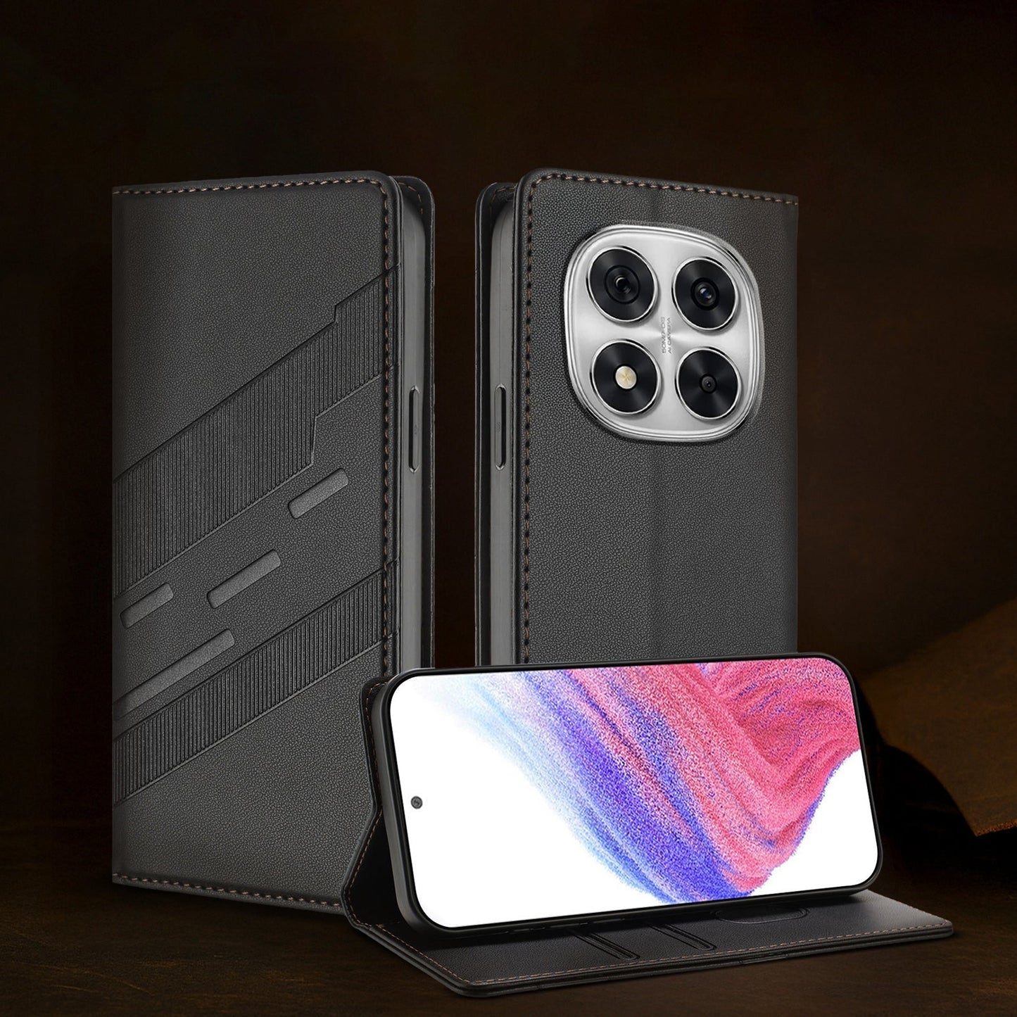 Retro floral embossed flip wallet case for Redmi Note 14 Pro+ 5G