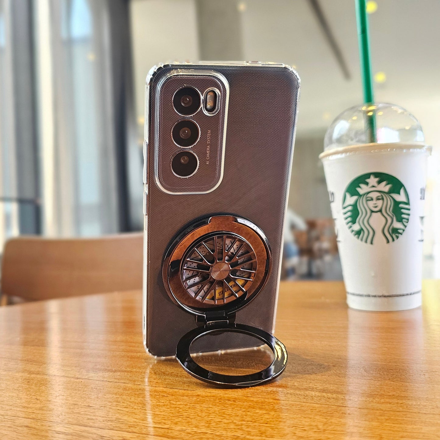 Oppo Reno12 Pro 5G 100% Original Transparent Stress Buster Wheel Case