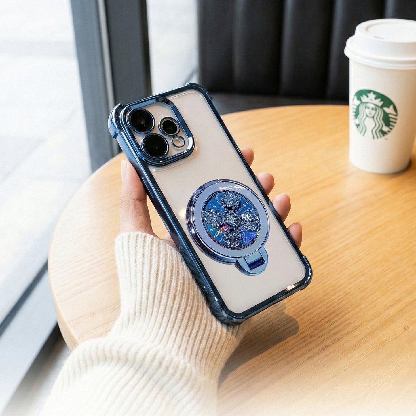 Oppo Reno 15 5G Reflective Fidget Rotating Airbag Case