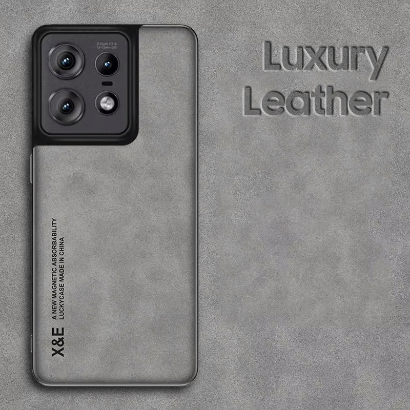 Motorola Edge 50 Pro Comfortable Touch Sheepskin Leather Mobile Phone Case