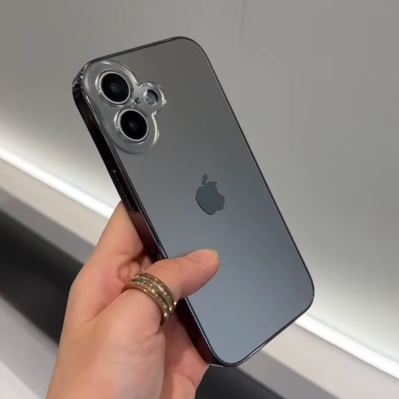 iPhone 16/16 Plus Glossy Ultra Thin Electroplated Camera Lens Protection iPhone Case
