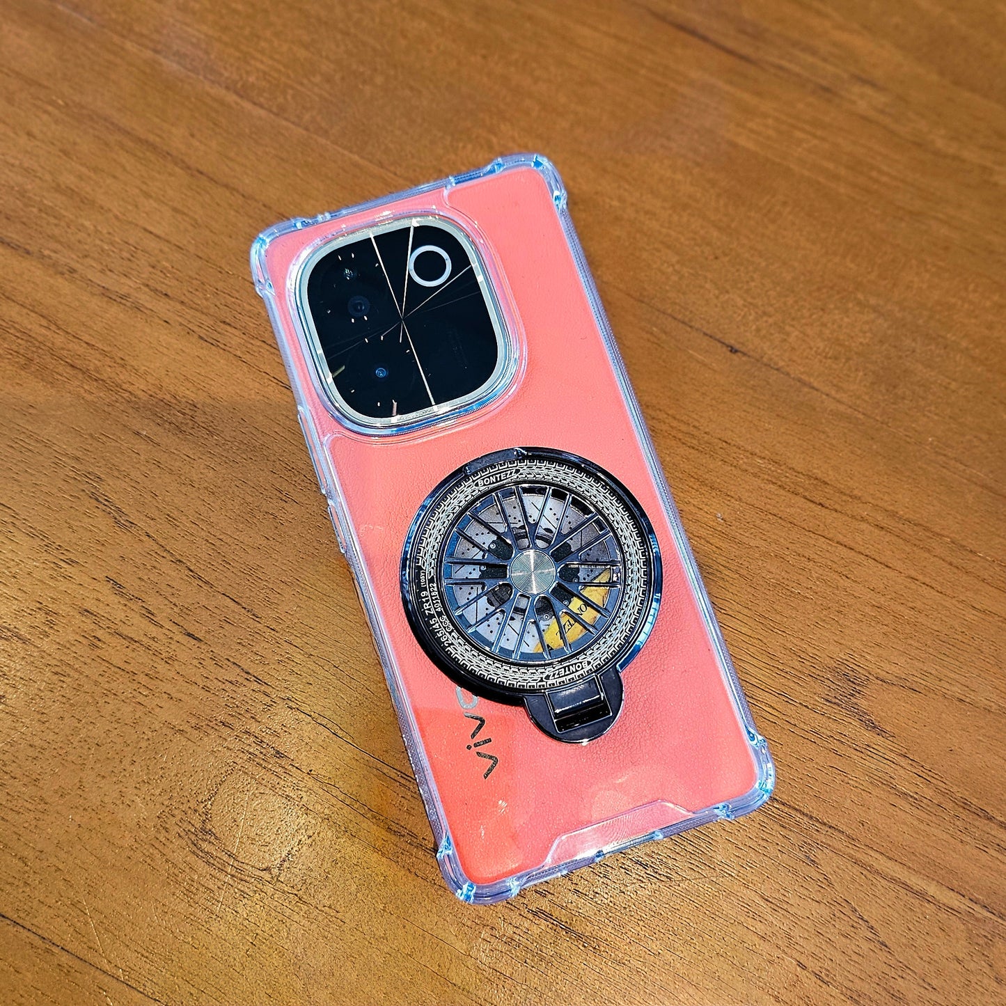 Vivo T3 Pro 5G 100% Original Transparent Four Corner Stress Buster Wheel Case