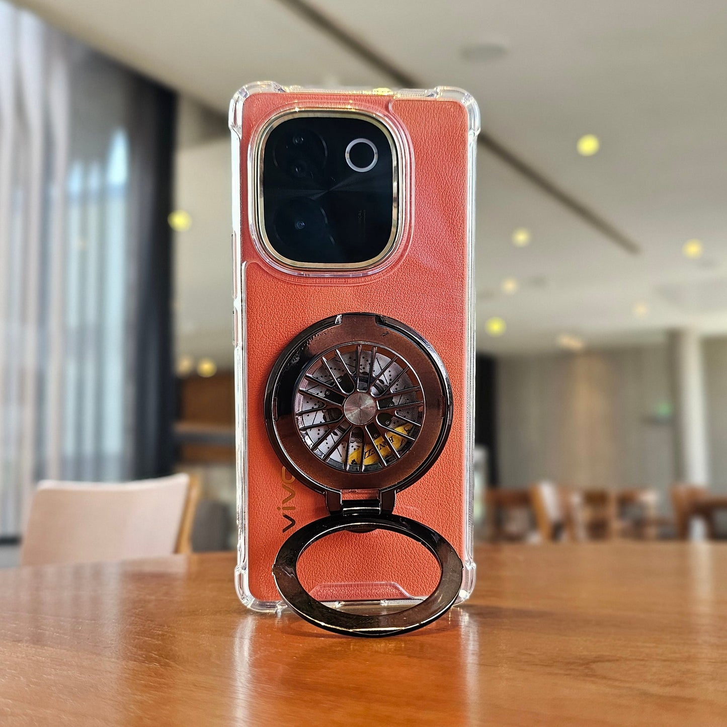 Vivo T3 Pro 5G 100% Original Transparent Four Corner Stress Buster Wheel Case