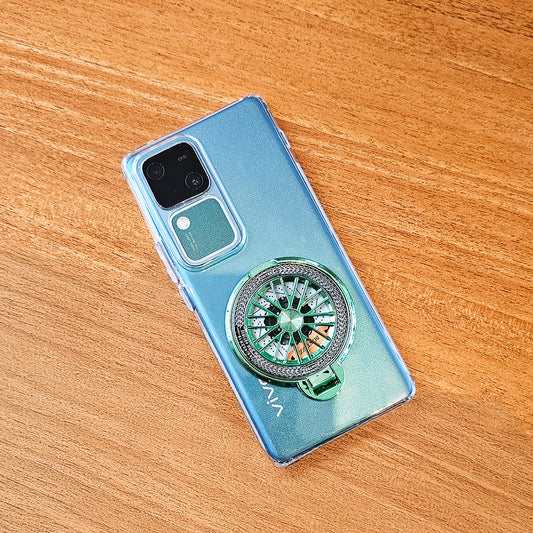 Vivo V30 Pro 5G 100% Original Transparent Stress Buster Wheel Case