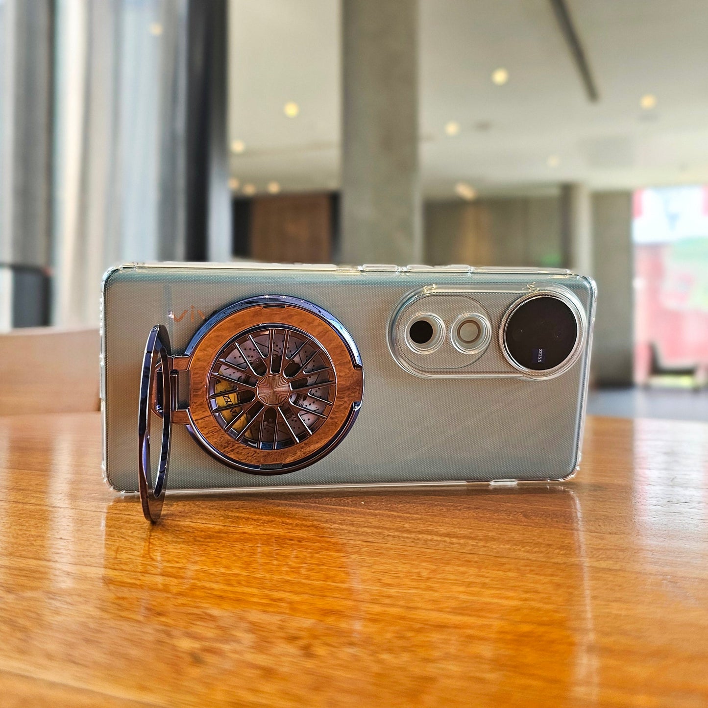 Vivo V40 Pro 5G 100% Original Transparent Stress Buster Wheel Case