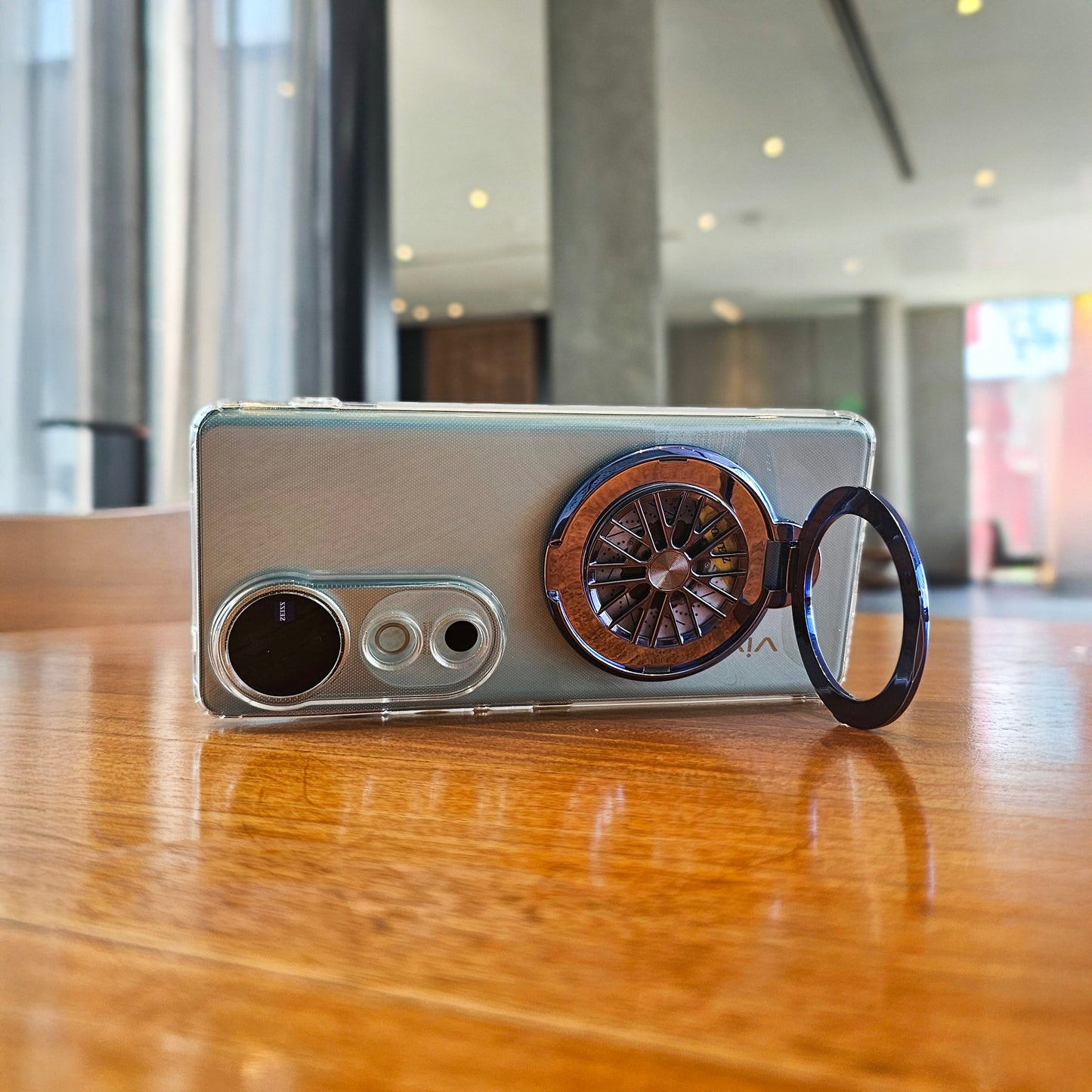 Vivo V40 Pro 5G 100% Original Transparent Stress Buster Wheel Case