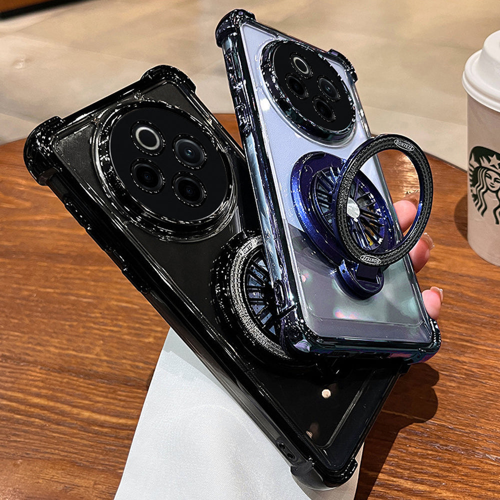 Vivo T4 5G Premium Stress Buster Wheel Rotating Shockproof Airbags Case