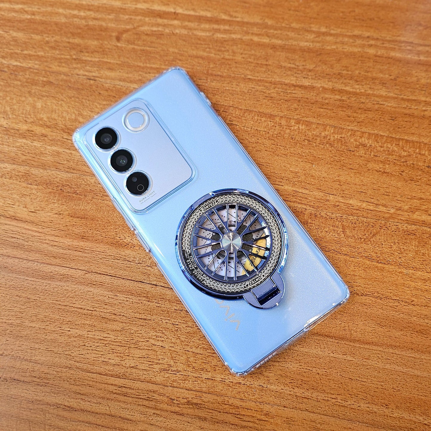 Vivo V27 5G 100% Original Transparent Stress Buster Wheel Case