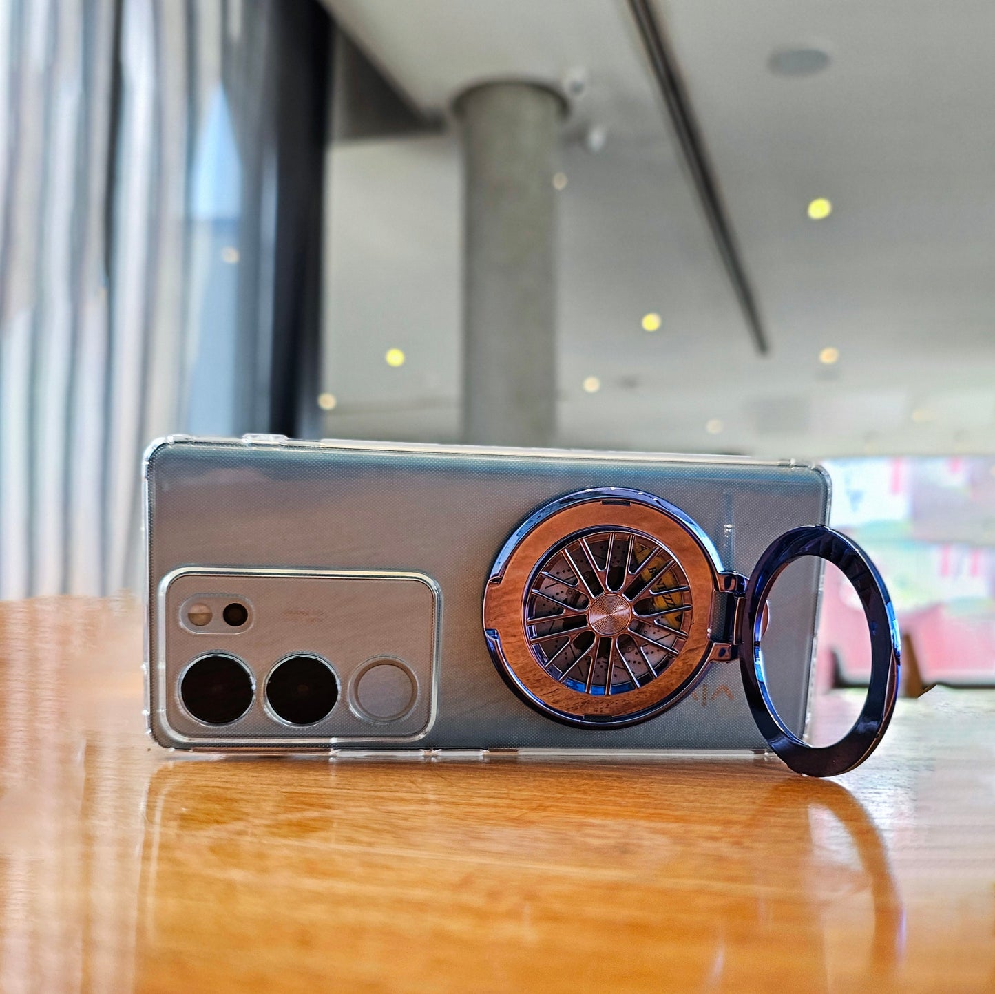 Vivo V29 5G 100% Original Transparent Stress Buster Wheel Case