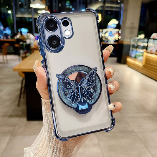 Vivo V60 5G Premium Butterfly Stand Airbags Case (Buy 1 Get 1 Surprise Cover)