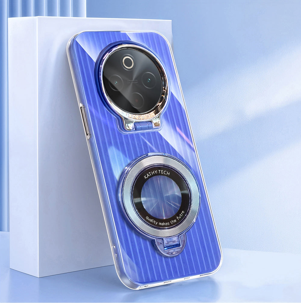 Vivo T4 5G case with magnetic ring and magnifier.